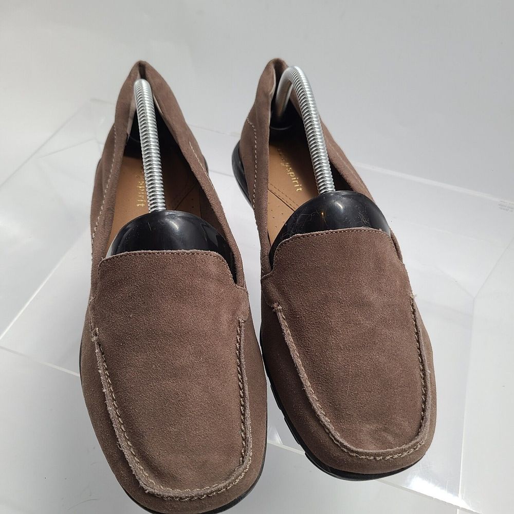 Easy Spirit Shoes Womens 10 M Slip On Loafer brown Suede Flats Casual Comfort